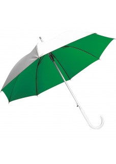 OMBRELLO ALLUMINIO M.CURVO ARGENTO/NERO 08531