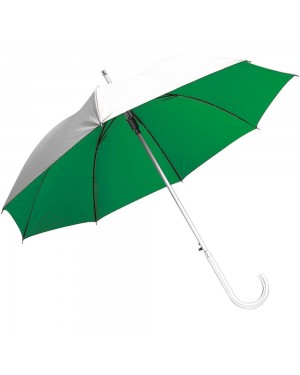 OMBRELLO ALLUMINIO M.CURVO ARGENTO/NERO 08531