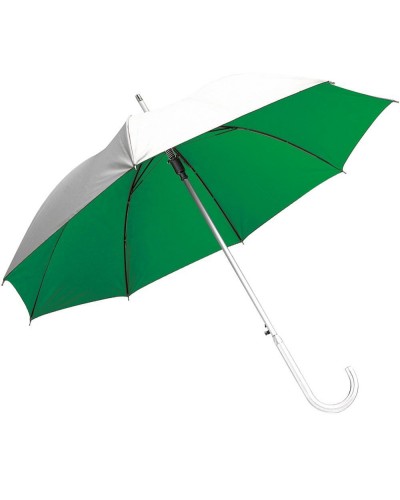OMBRELLO ALLUMINIO M.CURVO ARGENTO/NERO 08531