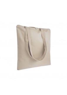 SHOPPER IN COTONE 220 G/M2, MANICI LUNGHI E CHIUSURA CON ZIP