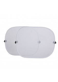 COPPIA PARASOLE PER FINESTRINI AUTO, ANTIRIFLETTENTE, RIPIEGABILI IN BUSTINA DI PVC 13417