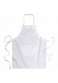 GREMBIULE POLIES/COT TWILL 65X80CM BIANC 1441201