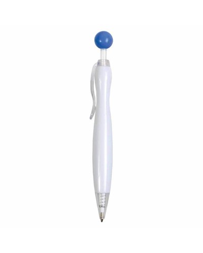 PENNA PLAST BIANCA/BOTTONE A PALLA COLO 16812