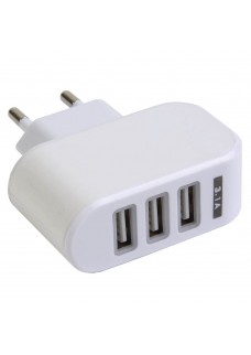 CARICATORE PARETE 3 PORTE USB 5V 3X1A 17473