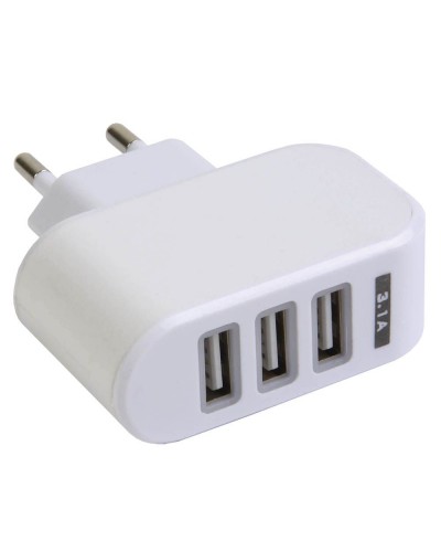 CARICATORE PARETE 3 PORTE USB 5V 3X1A 17473