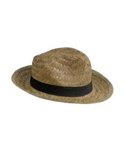 CAPPELLO PAGLIA C/BANDA COLORATA 19301