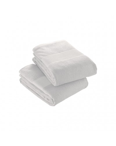 TELO IN SPUGNA DI COTONE 100 % ( 300 G/M2) CON BANDA BIANCA IN POLIESTERE 30X50CM 20457
