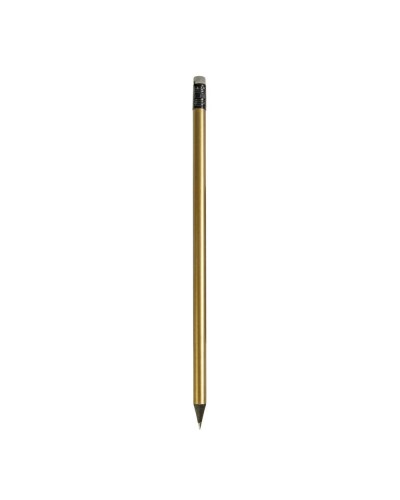 MATITA CIL.19CM METALLIZZATA C/GOMMINO 20816