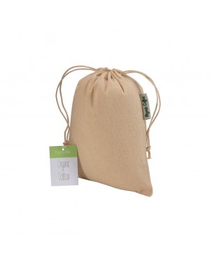 SACCHETTO REGALO IN COTONE ORGANICO 140G/M2, 15 X 20 CM 21105