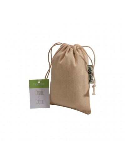 SACCHETTO REGALO IN COTONE ORGANICO 140G/M2, 10 X 14 CM 21106