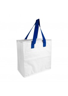 BORSA FRIGO IN PP LAMINATO 120 G/M2 , MANICI COLORATI, CHISURA ZIP 21119