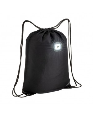 ZAINETTO IN POLIESTERE 300T CON LUCE LED COB, ANGOLI RINFORZATI. 21423