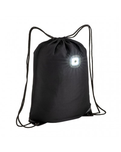 ZAINETTO IN POLIESTERE 300T CON LUCE LED COB, ANGOLI RINFORZATI. 21423