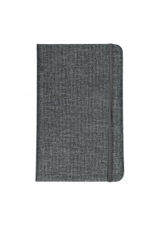 QUADERNO CON COPERTINA IN R-PET, CON ELASTICO, FOGLI A RIGHE COLOR BIANCO 21439