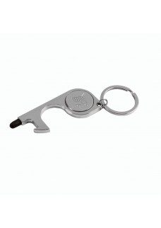 PORTACHIAVI IN METALLO (NICKEL FREE) CON: FUNZIONE NO-TOUCH PER ASCENSORE, POS, BANCOMAT 21901