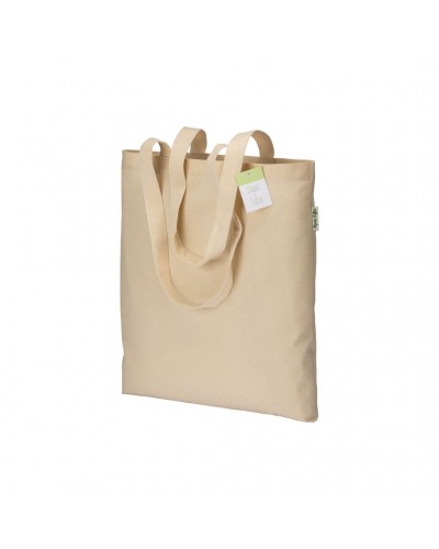 SHOPPER IN COTONE ORGANICO 190 G/M2, MANICI LUNGHI 22116