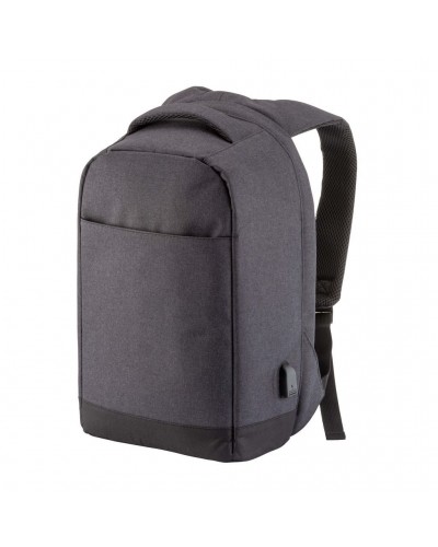 ZAINO PORTA PC CON CHIUSURA ANTIFURTO, CON PRESA USB,  IN POLIESTERE 22120