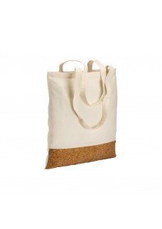 SHOPPER IN COTONE 135 G/M2,   BASE IN SUGHERO, MANICI LUNGHI 22122
