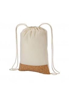 ZAINETTO IN COTONE 135 G/M2 CON CHIUSURA A STROZZO,  BASE IN SUGHERO 22123