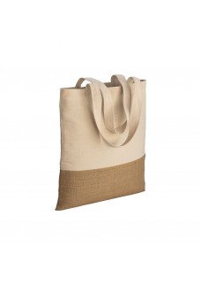 SHOPPER IN COTONE 230 G/M2,   BASE IN JUTA, MANICI LUNGHI 22124