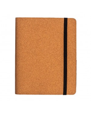 CARTELLA ORGANIZER IN SUGHERO CON ELASTICO A5, BLOCCO 64 FOGLI 22129