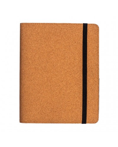 CARTELLA ORGANIZER IN SUGHERO CON ELASTICO A5, BLOCCO 64 FOGLI 22129
