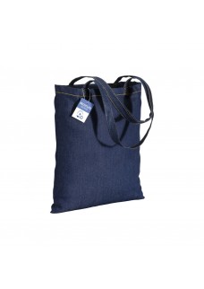 SHOPPER IN COTONE DENIM RICICLATO 180 GR/M2, MANICI LUNGHI