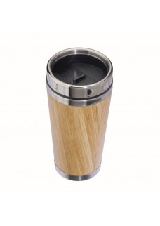 TAZZA IN ACCIAIO INOSSIDABILE CON RIVESTIMENTO IN BAMBú 22420