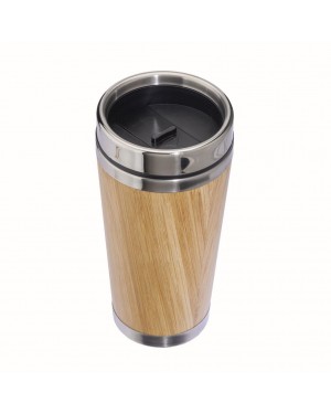 TAZZA IN ACCIAIO INOSSIDABILE CON RIVESTIMENTO IN BAMBú 22420