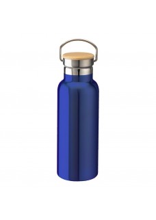 THERMOS IN ACCIAIO INOSSIDABILE (500 ML) CON DOPPIA PARETE ISOLANTE E TAPPO IN BAMBù 22421