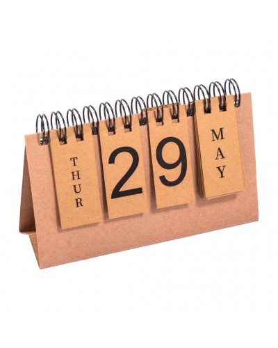 CALENDARIO PERPETUO IN CARTONCINO CON SPIRALE (GIORNI E MESI IN INGLESE) 22448