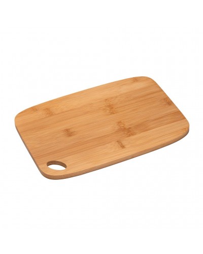 TAGLIERE DA CUCINA IN BAMBù CON ANGOLI ARROTONDATIE FORO PER ESSERE APPESO. 22449