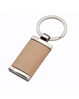 PORTACHIAVI IN METALLO RETTANGOLARE, CON PARTICOLARE FRONTALE IN LEGNO 22901
