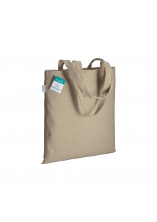 SHOPPER IN COTONE RICICLATO 280 G/M2, MANICI LUNGHI E SOFFIETTO