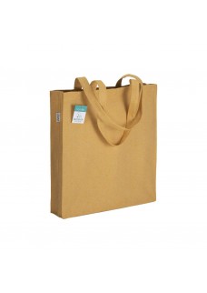 SHOPPER IN COTONE RICICLATO 280 G/M2, MANICI LUNGHI E SOFFIETTO
