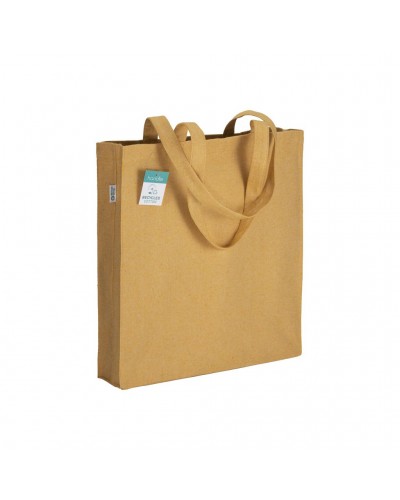 SHOPPER IN COTONE RICICLATO 280 G/M2, MANICI LUNGHI E SOFFIETTO