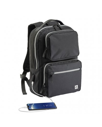 ZAINO PORTA PC IN R-PET  CON PRESA USB DM22129