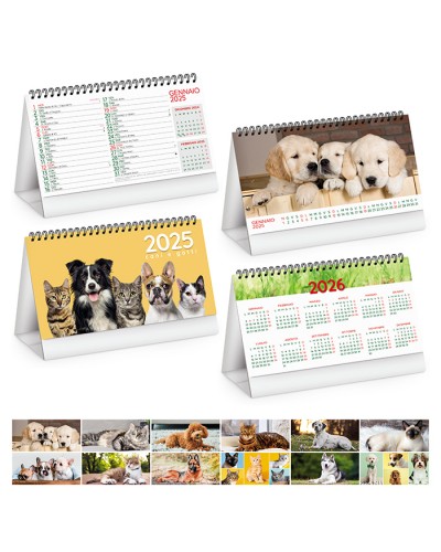 CALENDARI DA TAVOLO - CANI E GATTI PA403