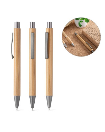 ELLIOT. PENNA A SFERA IN BAMBU CON CLIP 81009