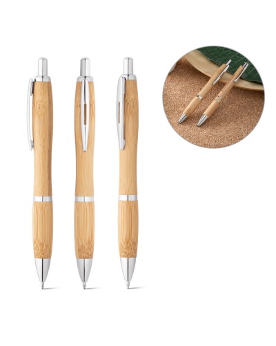 NICOLE. PENNA A SFERA IN BAMBU CON CLIP 81010
