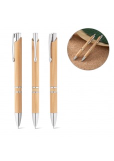 BETA BAMBOO. PENNA A SFERA IN BAMBU CON CLIP 81011