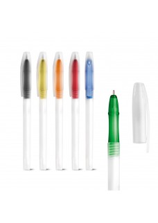LUCY. PENNA A SFERA IN PP CON PUNTA COLORATA 81136