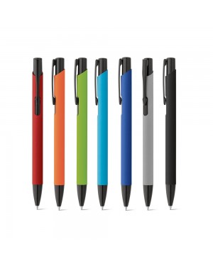 POPPINS. PENNA A SFERA IN ALLUMINIO CON FINITURA IN GOMMA 81140