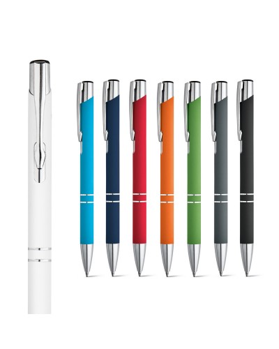 BETA SOFT. PENNA A SFERA IN ALLUMINIO CON FINITURA IN GOMMA 81141