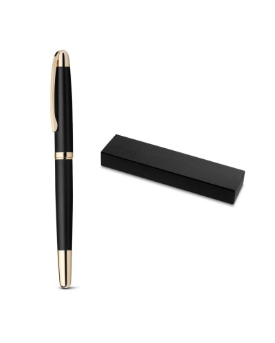 EZEKIEL ROLLER. PENNA ROLLER IN METALLO CON DETTAGLI IN ORO 81196
