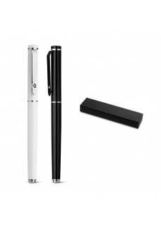 CALIOPE ROLLER. PENNA ROLLER IN METALLO CON DETTAGLI LUCIDI SULLA PUNTA 81198