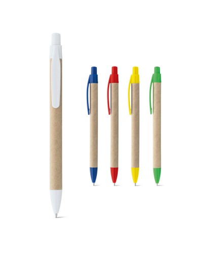 REMI. PENNA A SFERA IN CARTA KRAFT CON CLIP 91628