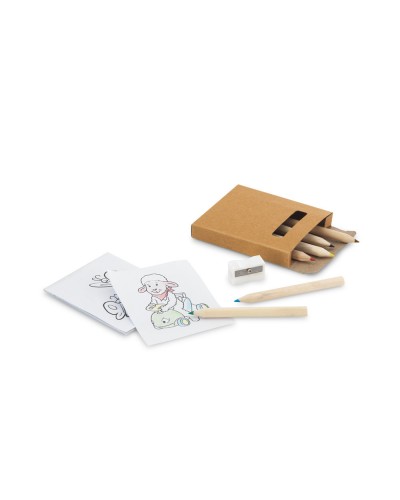ANIM. SET PER COLORARE IN SCATOLA IN CARTONE 91758