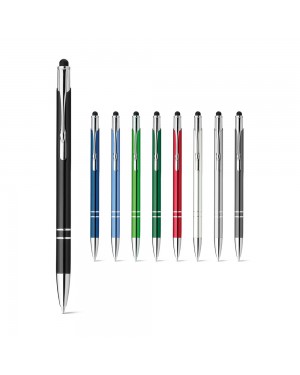 GALBA. PENNA A SFERA IN ALLUMINIO CON PUNTA TOUCH E CLIP 91849