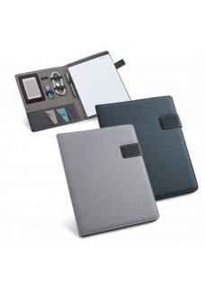 RIORDAN. CARTELLA A4 IN PU E IMITAZIONE LINO. FOGLI A RIGHE 92067